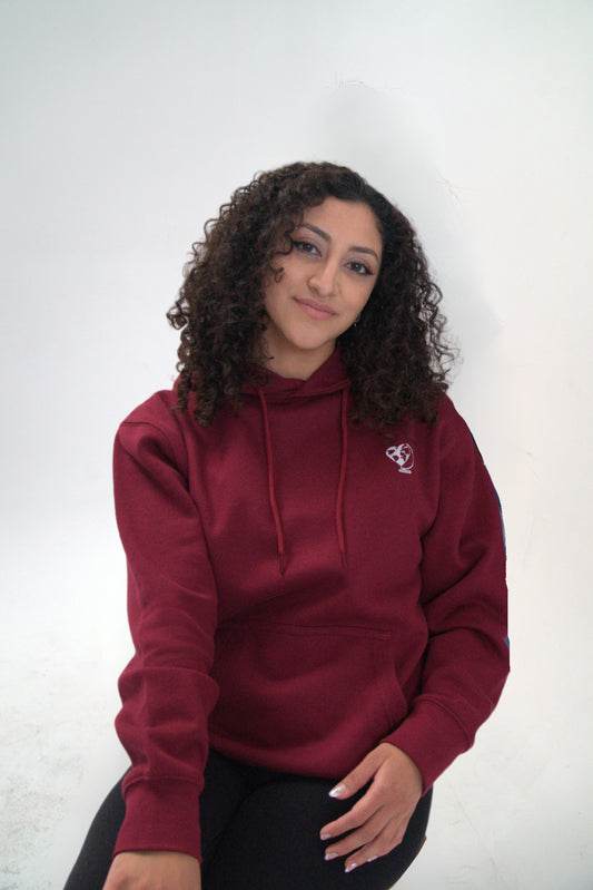 Burgundy AMORE Hoodie