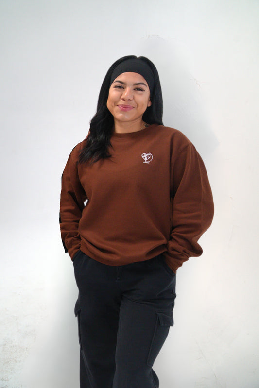 Brown AMORE Crewneck