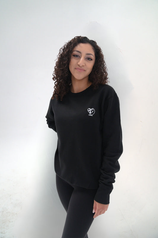 Black AMORE Crewneck