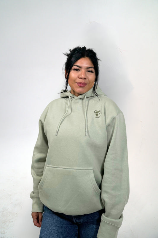 Green AMORE Hoodie